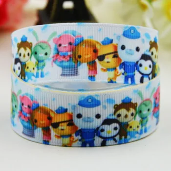 

7/8'' 22mm,1" 25mm,1-1/2" 38mm,3" 75mm The Octonauts Character printed Grosgrain Ribbon party decoration X-02148 10 Yards