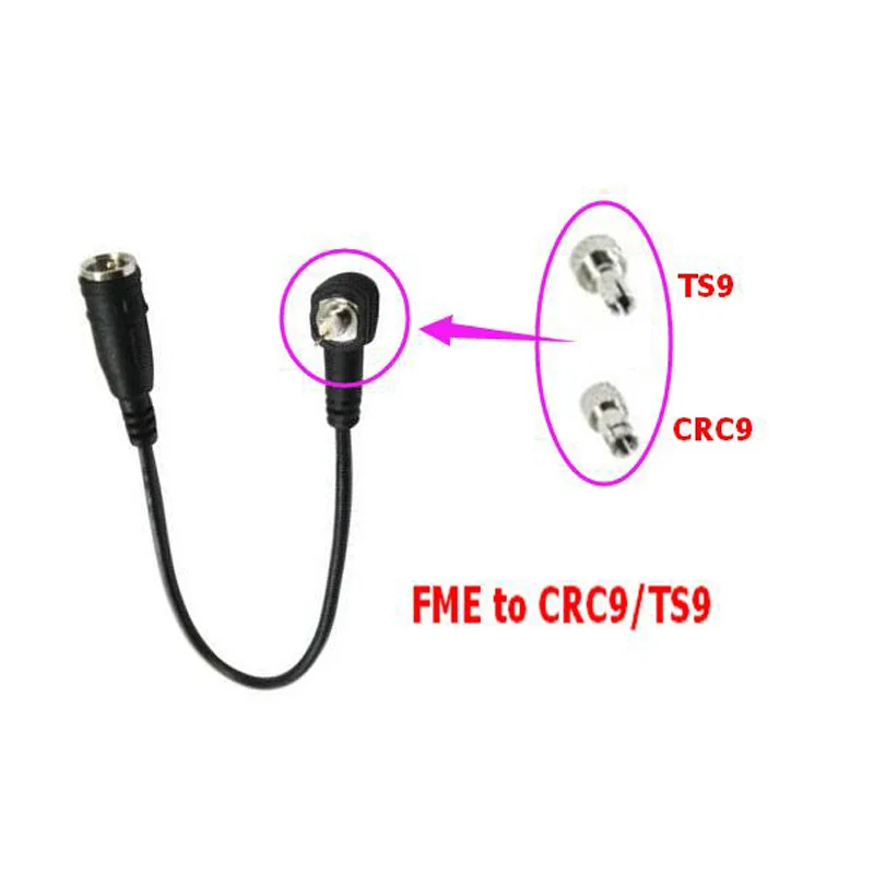 Радиочастотный коаксиальный кабель FME К CRC9/TS9 Разъем Универсальный FME штекер к CRC9/TS9 два разъема RG174 косичка кабель 20 см Быстрая