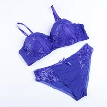 Ladychili Для женщин Нижнее бельё бесшовные плюс Размеры 85-100 половина чашки Кружево тонкие чашки push-up bra и Трусики для женщин комплект tube Бюстгальтер и Тонг setn328