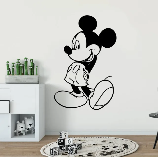 kids room decor mickey mouse wall sticker cartoon character wall