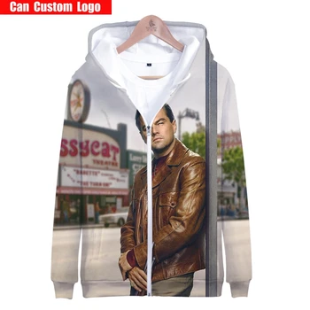 

Once Upon A Time In Hollywood 2019 hot sale Zipper Jacket 3D Hoodies Sweatshirt men Harajuku Hoodies men Plus Size for men