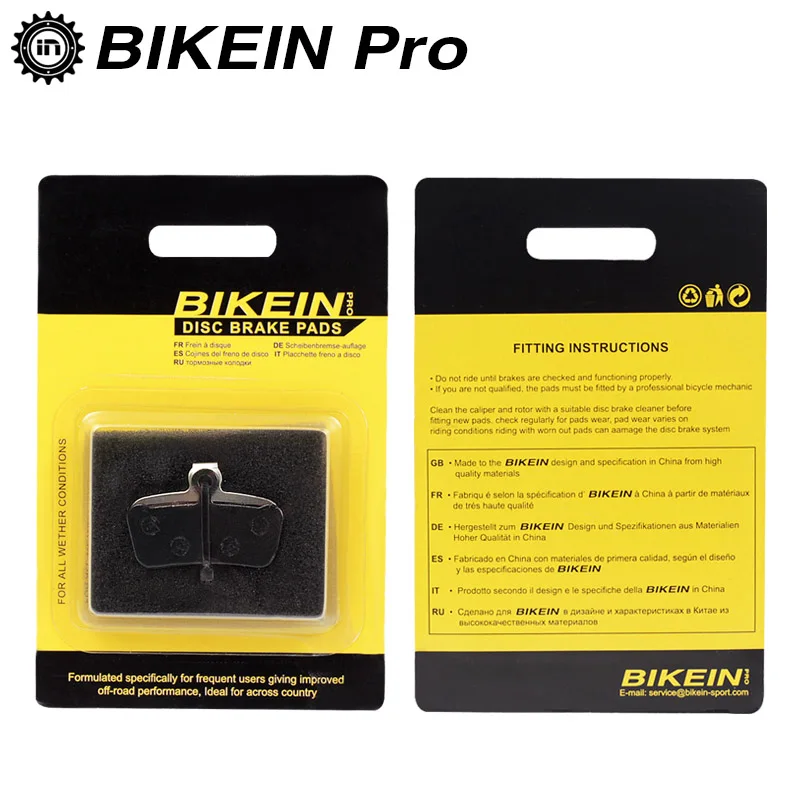

BIKEIN 4 Pairs Bicycle Resin Disc Brake Pads For SRAM Guide RSC/RS/R Avid XO E7 E9 Trail 4 Pistions MTB Hydraulic Brake Parts