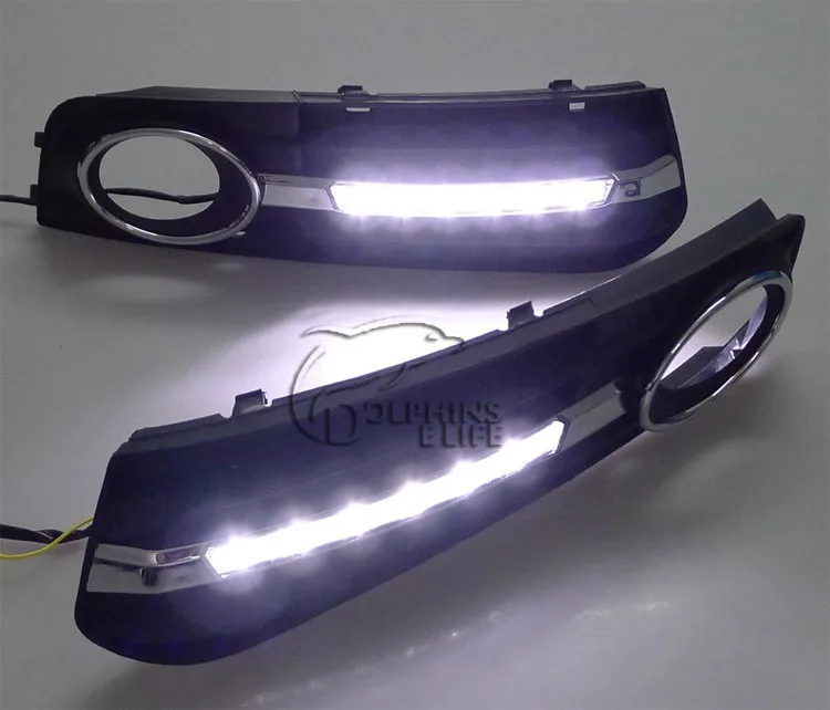 D_YL автомобильный Стайлинг led DRL для Audi A4 B8 Sedan Avant 2009-2012 led дневной ходовой светильник s led Противотуманные фары светильник для автомобиля stylin