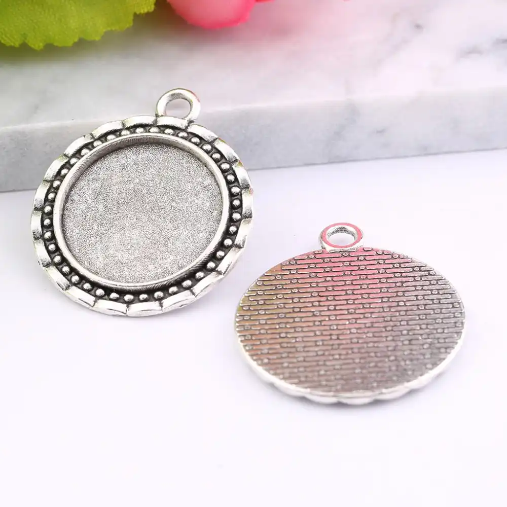30x40mm Mixed Blue Paisley Oval Glass Cabochon Cameo Pendant Jewelry 10pcs//lot