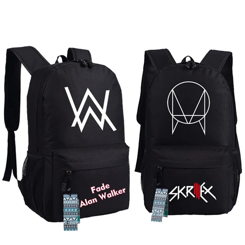 

Skrillex Rock Alan Walker Link Park avicii Cosplay Backpack School Students Bag Computer Gift Xmas