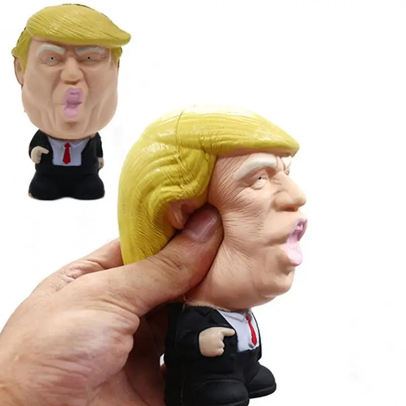 1 шт. Забавный Дональд Трамп давление сжимающий шар гигантская мягкая игрушка крутая Новинка рельеф давления - Цвет: A