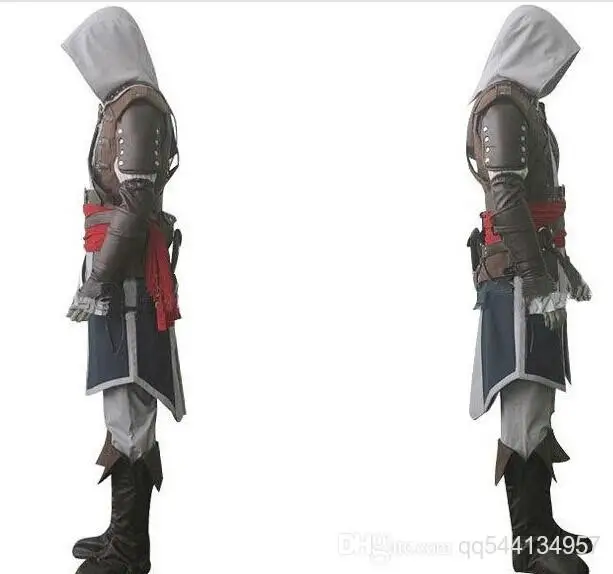 Assassin's Creed IV 4 черный флаг Эдварда Кенуэй косплей костюм весь набор на заказ Экспресс