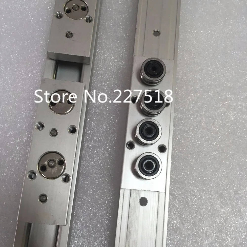 2pcs Double axis roller linear guide SGR10 L800mm+4pcs SGB10UU (4 wheel