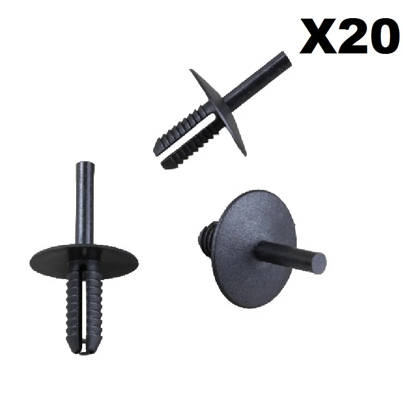 

FOR BMW E32 E34 E36 E38 E39 E46 X5 Z3 Z4 Z8 PUSH RIVET BUMPER TRIM CLIPS x20