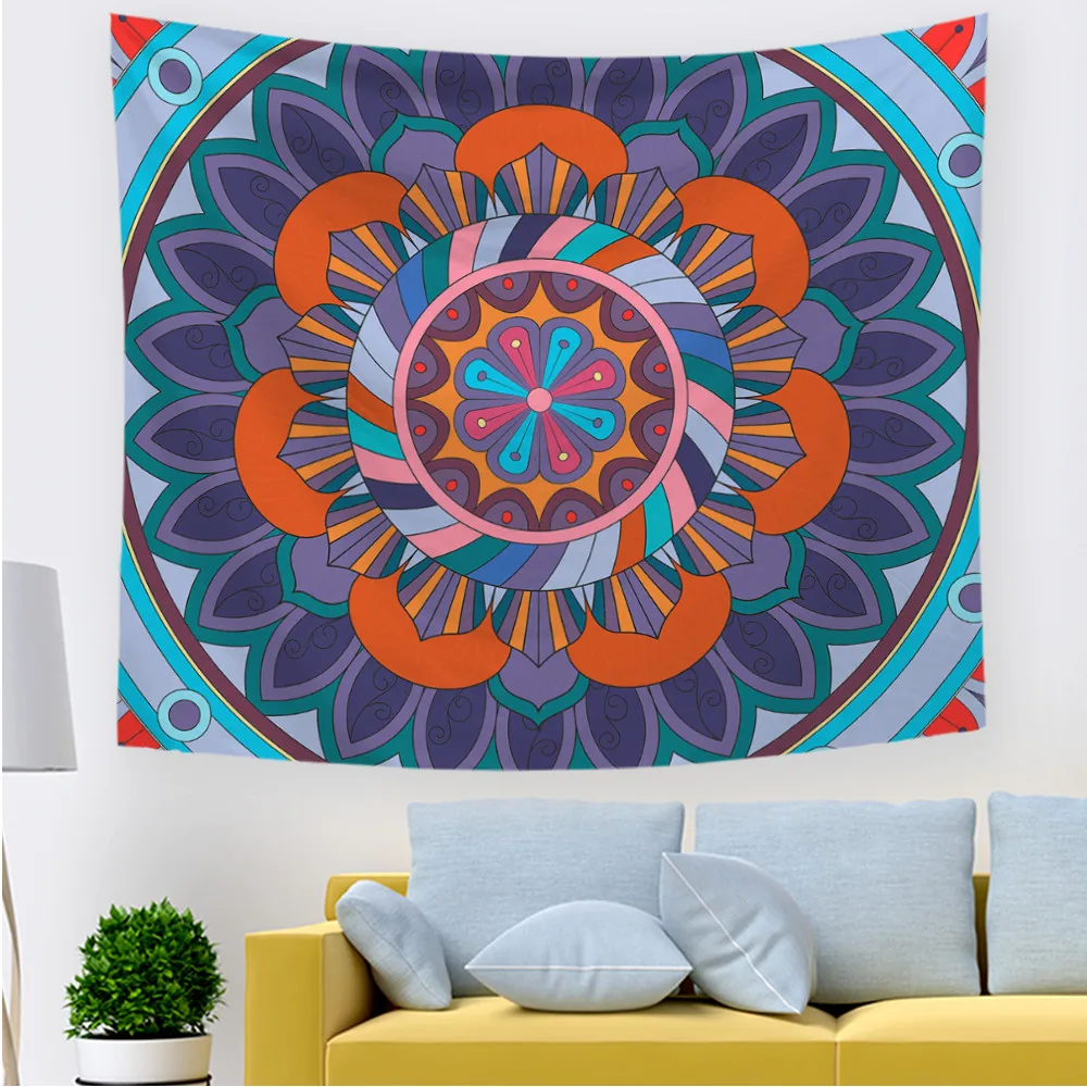 

Tapestry Mandala Hippie Wall Hanging Tapiz Pared Tela Boho Decor Psychedelic Wandkleed Bohemian Decor Wandteppich Tenture Hippy