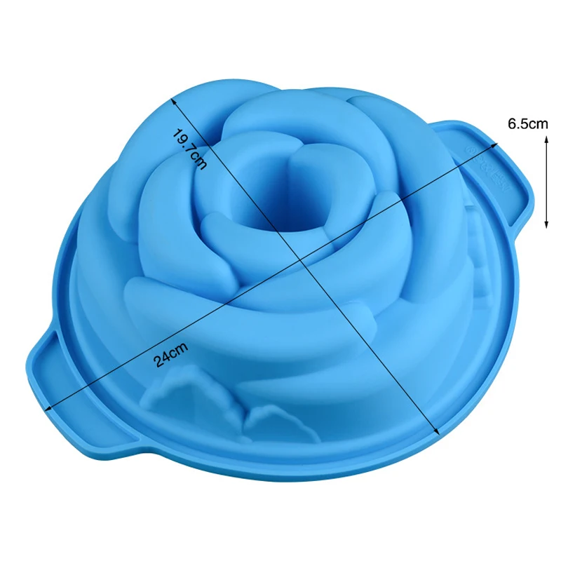 

3D Silicone Mold Rose Shape Mould for Candy Chocolate Ice Flowers Cake Sugarcraft Fondant Cake Decorating Tools