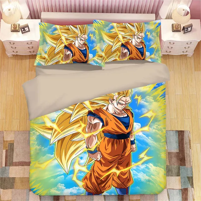 DRAGON BALL Z 3D Bedding Set Son Goku Vegeta Duvet Covers Pillowcases 