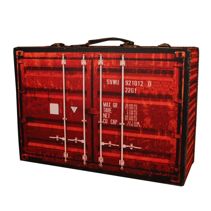 Креативный Ретро деревянный ящик для костюма, коробка для хранения одежды, Чехол для багажа, контейнер, украшения, винтажный реквизит для фотографий, окно для дисплея