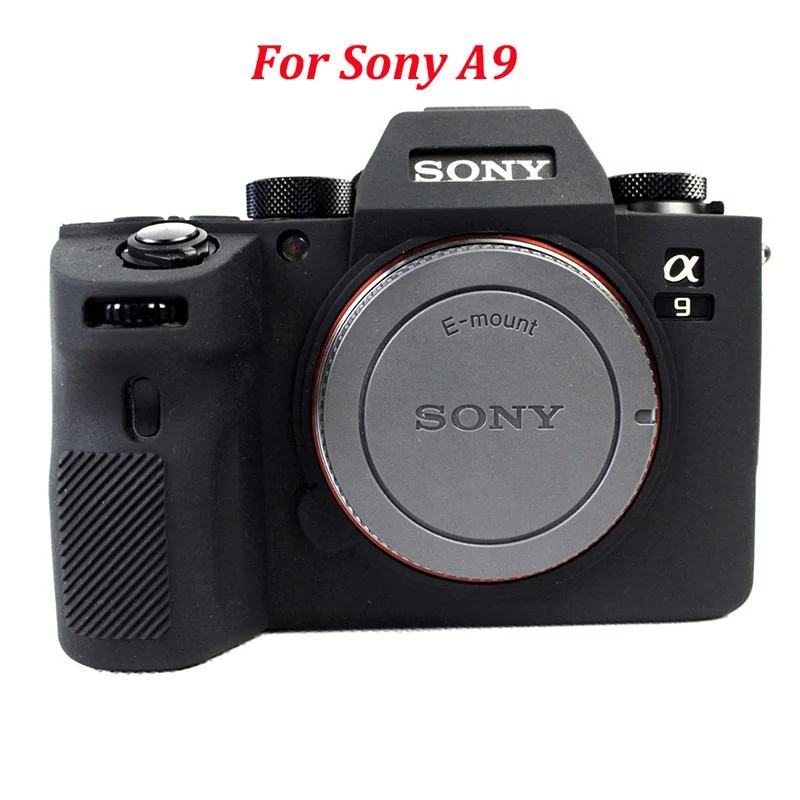 Soft Silicone Rubber Camera Bag Case Cover For Sony A7R A7 III A7RIII A7III A7M3 A9 A7 Mark II A7M2 A7S2 A7R2 A6300 A6000 A6500 - Цвет: A9 Black