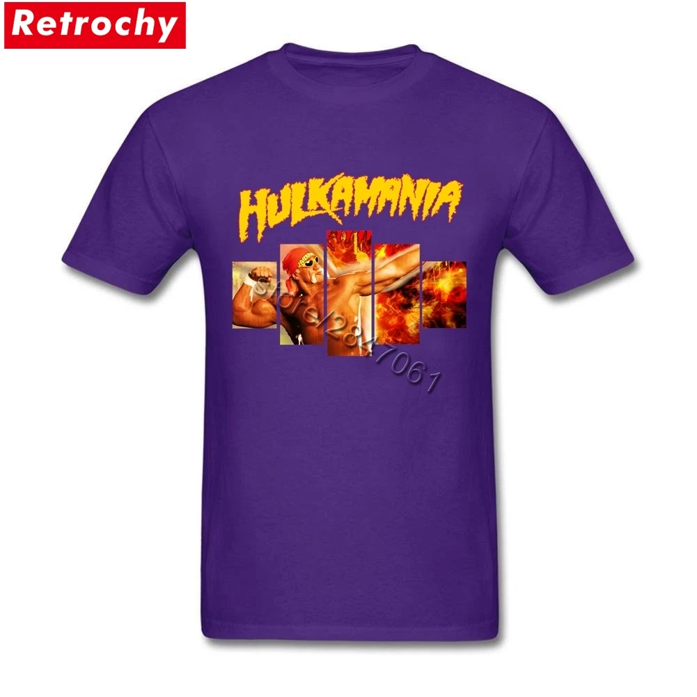 المتضخم hulkamania t قميص رجل الهيكل المحملات القمصان الكلاسيكية نمط أزياء قصيرة الأكمام القطن تي شيرت الرجل المصارعة الملابس