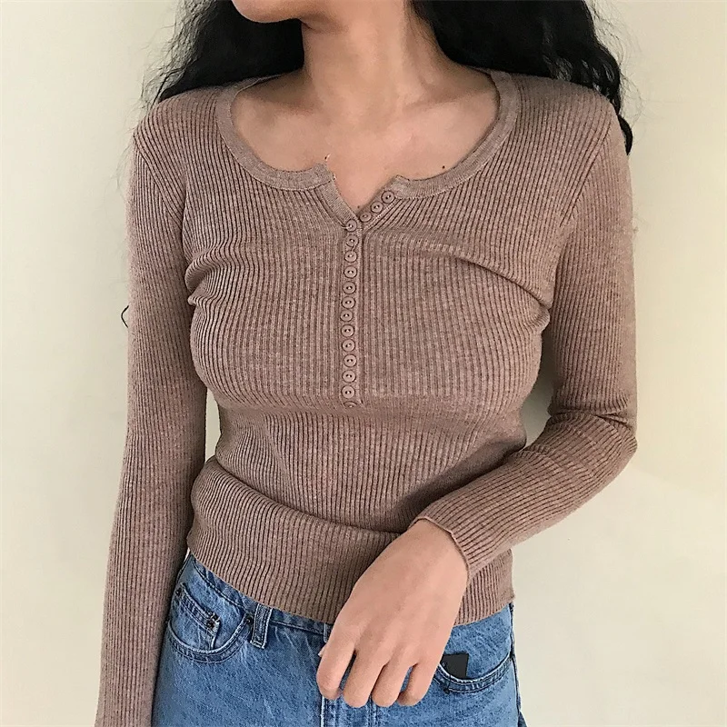 button pullover