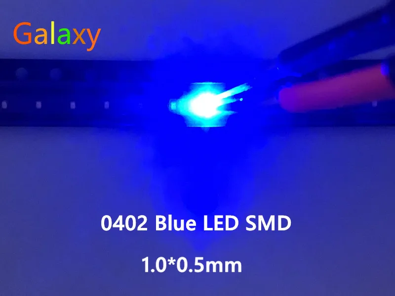 500PCS SMD SMT 0603 Super bright BLUE LED lamp Bulb