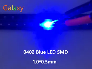 

3000PCS SMD/SMT 3V Ultra Bright Led Diode Chip Surface Mount 0402 1005 LED Diode Blue LED SMD 0402 High Quality