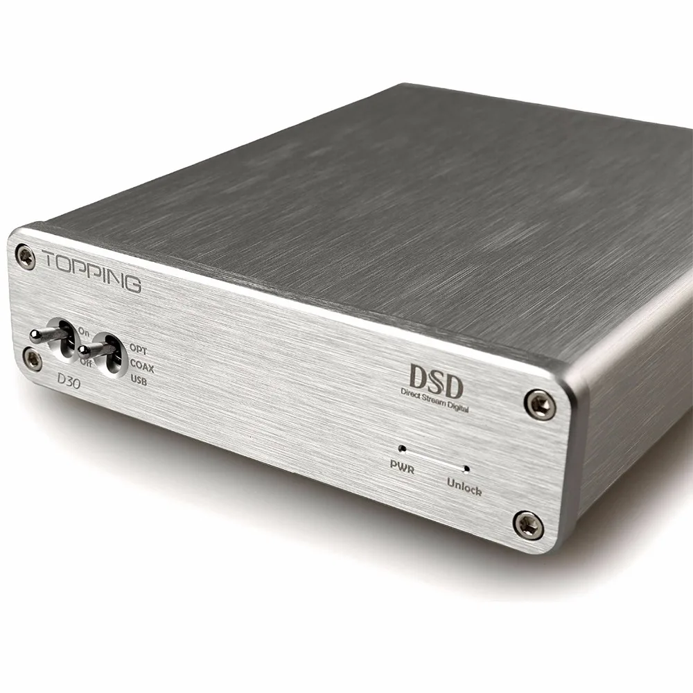 TOPPING D30 аудио декодер USB коаксиальный оптоволоконный 24 бит/192 кГц S/PDIF DAC поддержка