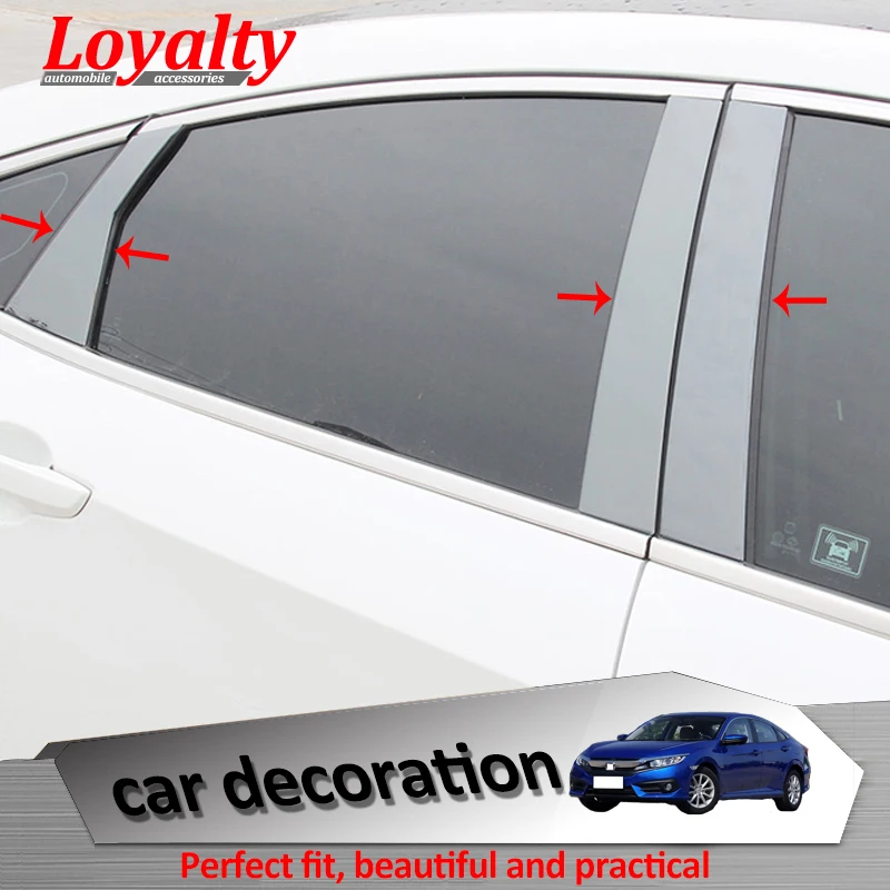 Лояльность для HONDA Civic Sedan 2016 2017 2018 оконная стойка столб дверь боковая рамка