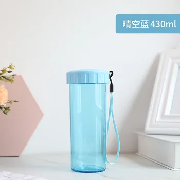 

Creative Simple Portable Leak-proof Sports Travel Water Bottle Cup Cycling Camping Lemon Juice Readily Water Bottles 3DYDy06