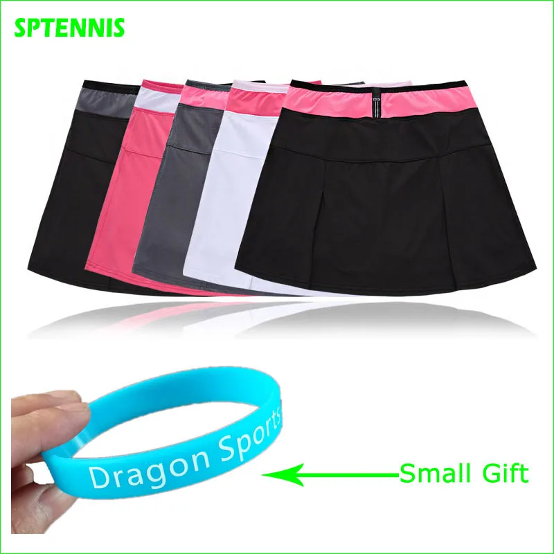 

2016 New Good Quality Polyester Tennis Skirts Quick Dry Sports Skorts Five Colors