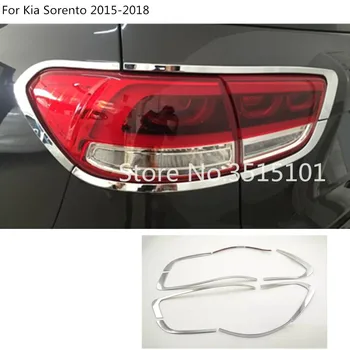 

Car Detector ABS Chrome Cover Trim Back Tail Rear Light Lamp Frame Molding Hoods Parts 8pcs For Kia Sorento 2015 2016 2017