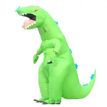 

Green Dinosaur Inflatable Costumes T-rex Anime Cosplay Clothes Adult Halloween Christmas Party Event Animal Costume Dress Toy