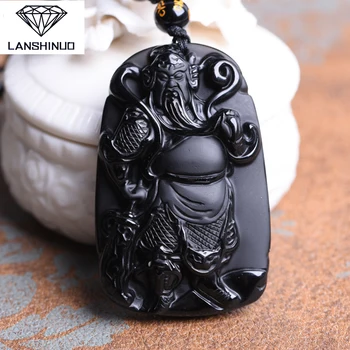 

Natural counter genuine Obsidian Obsidian pendant necklace pendant jewelry wholesale and public goods Made in China