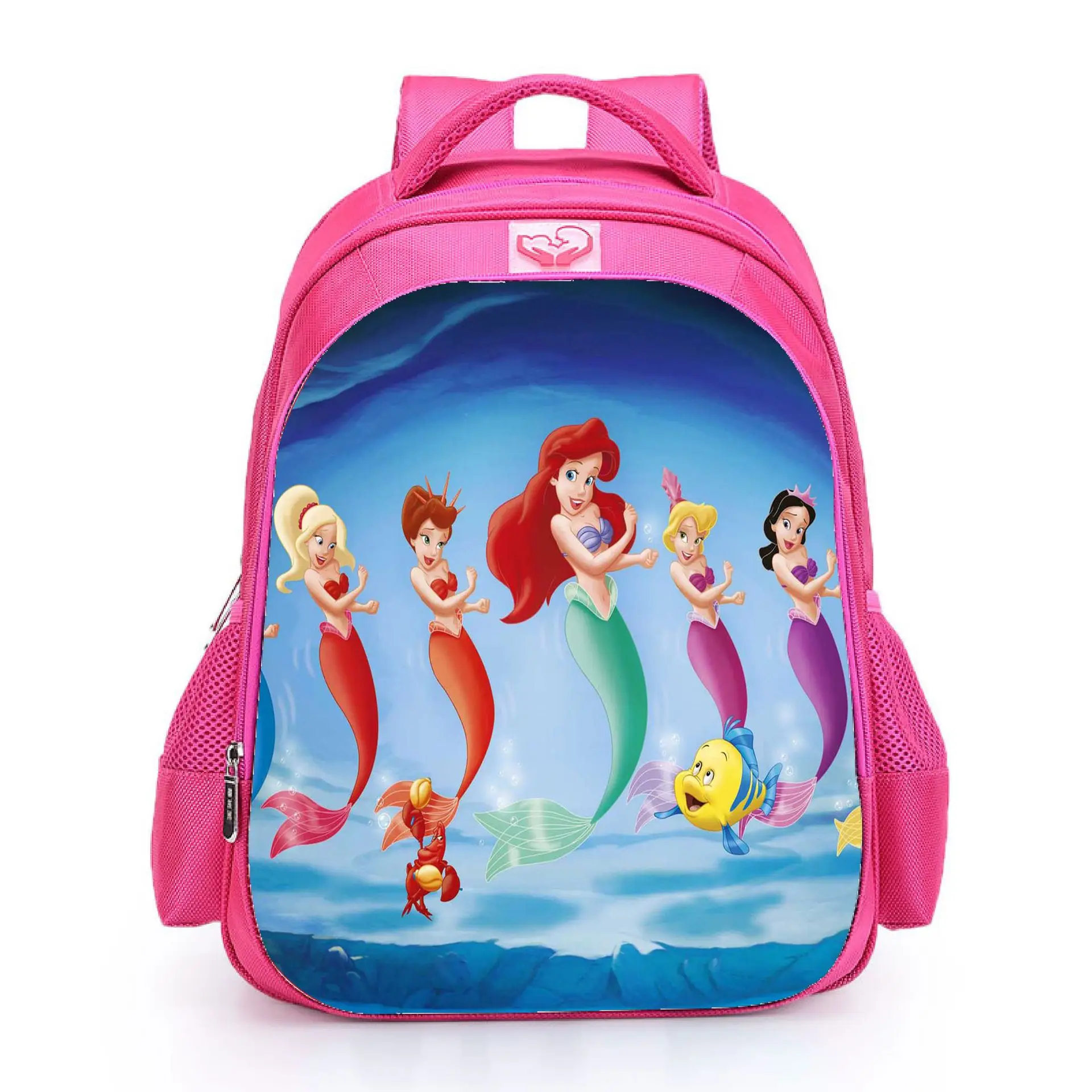 Disney новая Принцесса Русалочка Детские Школьные Сумки Начальная школа детский сад 1-3 лет большой емкости мультфильм рюкзак для женщин