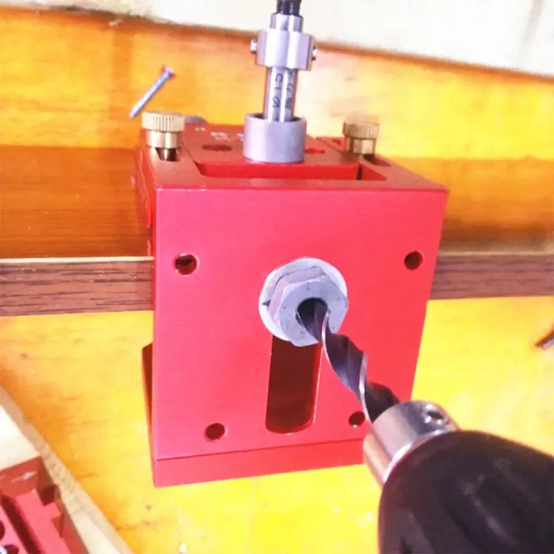 

Drill Guide Woodworking Locator Carpentry Puncher Punching Kit Joinery Kit For Dowel Packet Hole Positioning