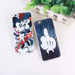 Забавный Минни Микки Мышь мягкий чехол TPU для Coque iPhone 7 7 Plus 6S 6 5 5S SE Силикон Чехлы для мангала интимные аксессуары