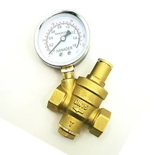 " BSP внутренняя резьба латунь регулятор сброса давления редукционный клапан с манометром для воды