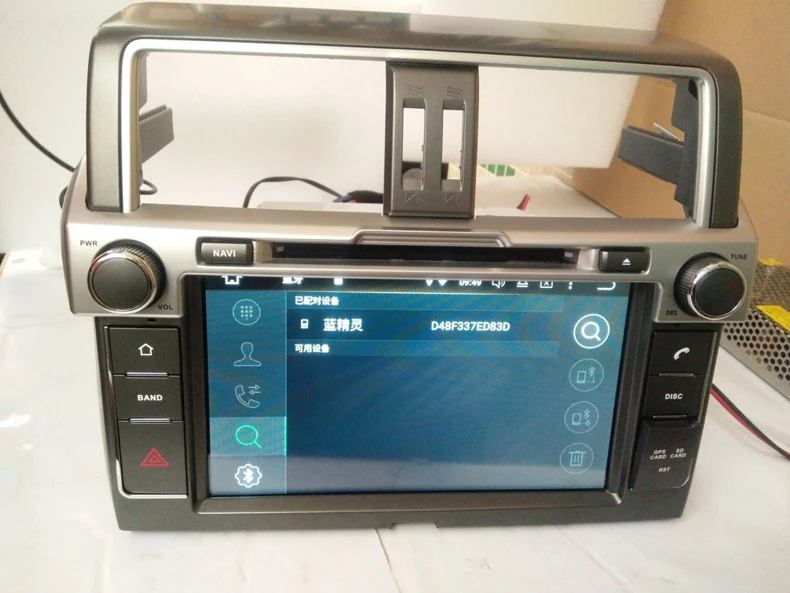 Discount 9" two din android 9.0 car dvd player for TOYOTA PRADO LC950 PRADO 950 2014-2016 with 8core 4G RAM 32G ROM audio autoradio 4
