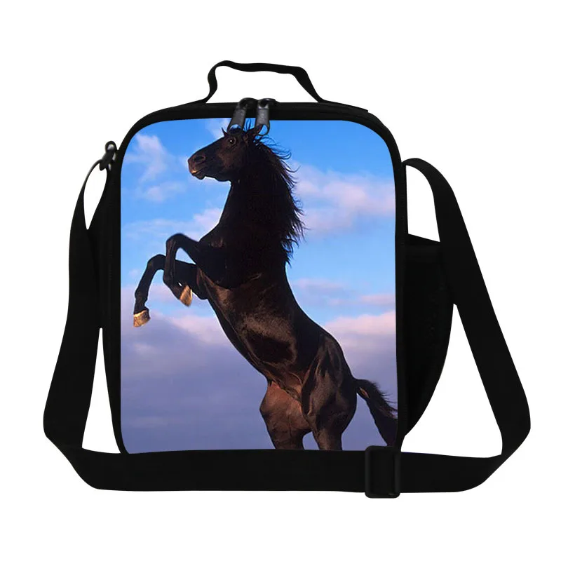 Personalized horse lunch bags for teen boys,kids cool food bag for school,mens work lunch box shoulder stylish,adult picnic bags Personalized horse lunch bags for teen boys,kids cool food bag for school,mens work lunch box shoulder stylish,adult picnic bags