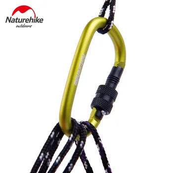 

Naturehike Portable Mini Accessories D Type Hang Buckle Multifunctional Tent Buckle Aluminum Alloy Backpack Hanger Keychain