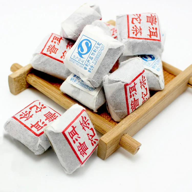 

In Bulk 250 Grams 2008 Menghai Yunnan Pu'er Aged Tea Original Flavor Aged Aroma Mini Brick Ripe Puer Tea