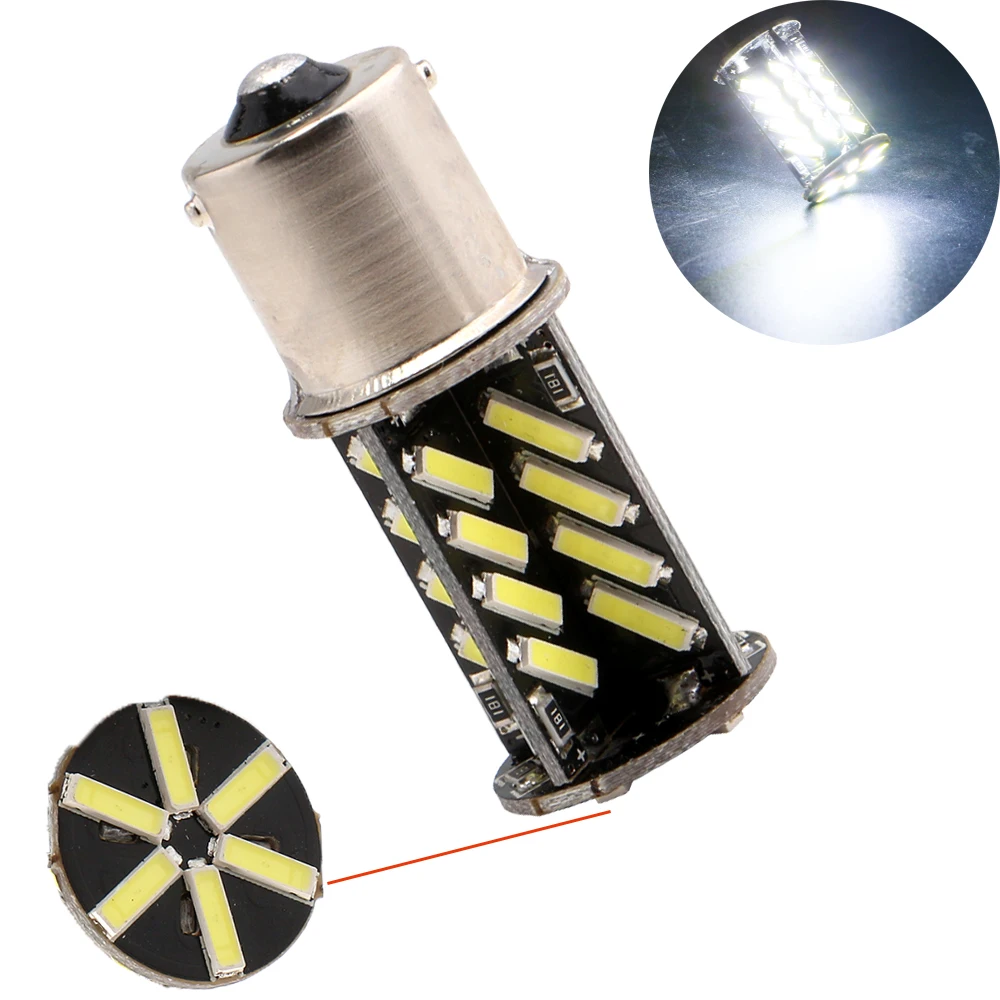 Супер яркий! 100 шт. 7014 38 SMD светодиодный 1156 BA15S 1157 BAY15D 3156 3157 7440 7443 Автомобильный