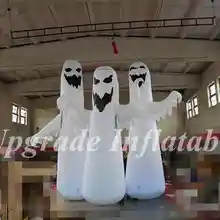 Рекламный надувной Хэллоуин белый призрак с дешевый надувной Хэллоуин украшения для продажи