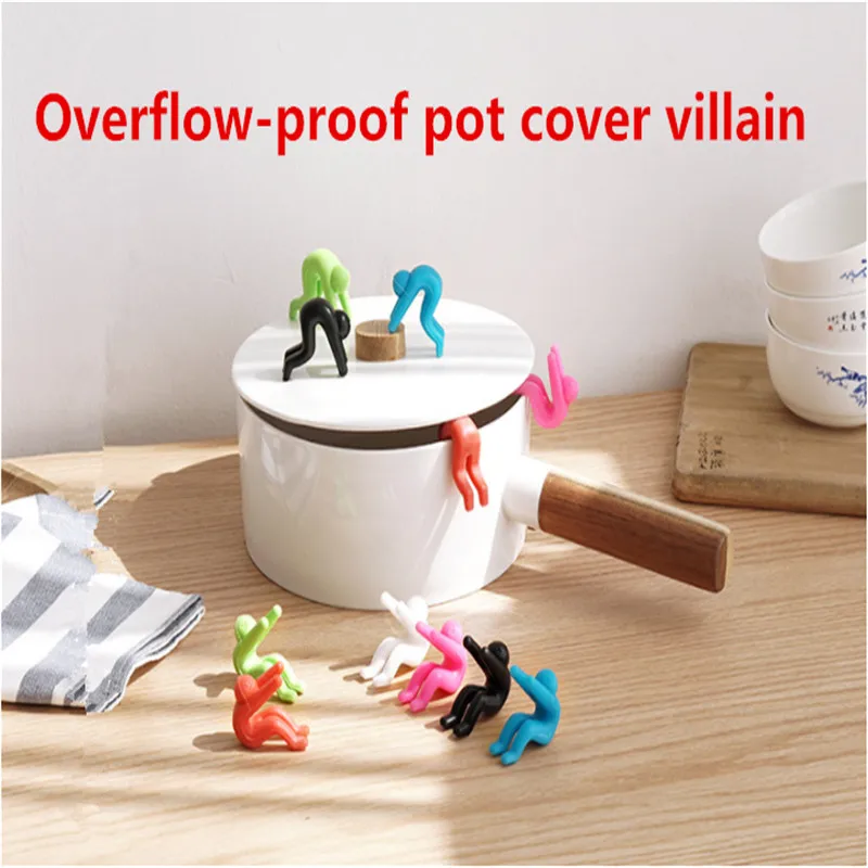 

2PCS Silicone Overflow Cover Bracket Multi-function Multi-function Control Pot Clip Silicone Overflow Cover Bracket Small Switch