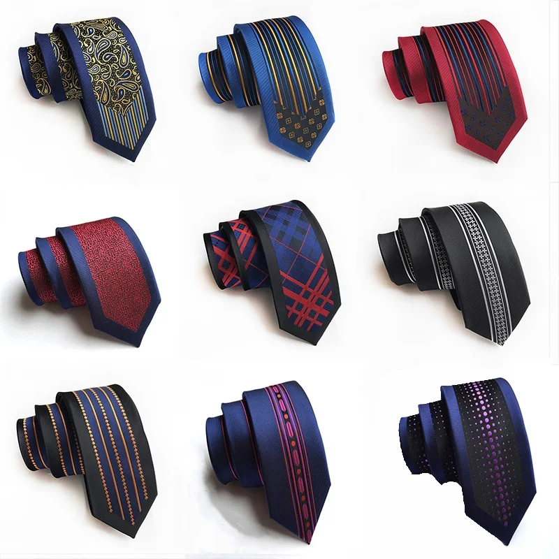 

New Arrival Men's Ties 6cm Skinny Silk Tie Casual Fashion British Style Wedding Narrow Necktie Gifts for Men