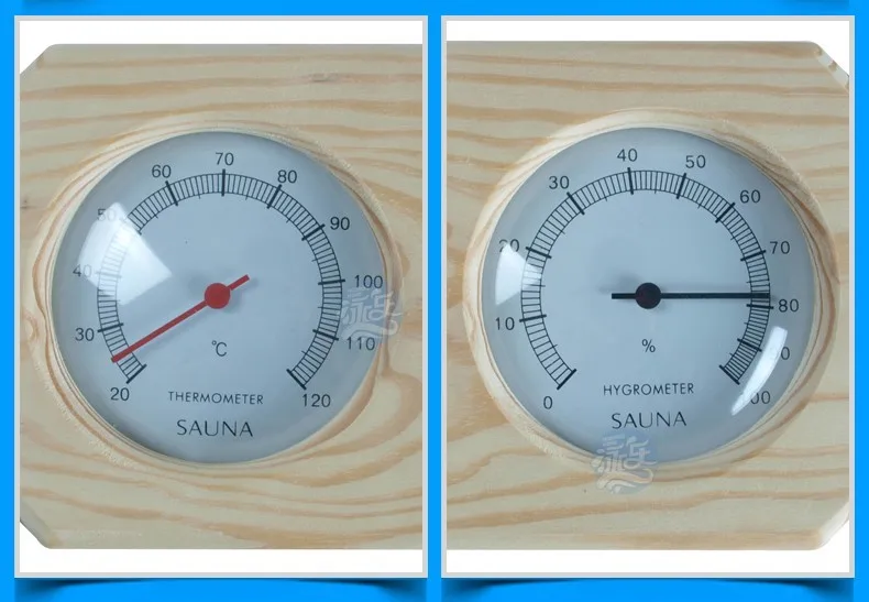 Термометр для сауны с деревянной панелью