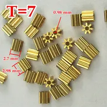 RC Model V 911 Motor Small Copper Gear Pinion M 0 3 T 7 D 2