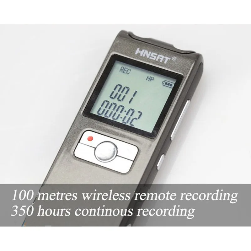100 метров беспроводной пульт дистанционного записи супер долгое время 350 часов Профессиональный мини USB цифровой Аудио Диктофон