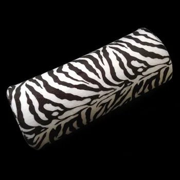 

NEW Zebra-stripe Hand Cushion Pillow Nail Art Manicure Care Half Column Nail Tools UV Gel