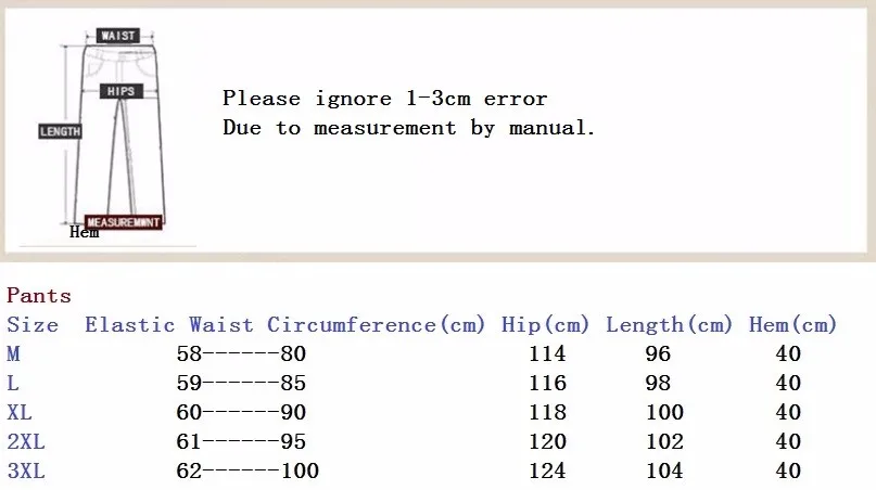 2601 size pants