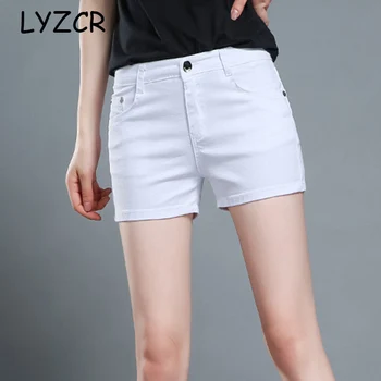 

Summer Skinny Jeans Shorts Women Slim Candy Color White Black Mini Denim Shorts For Women Ladies shorts Female Cotton Short