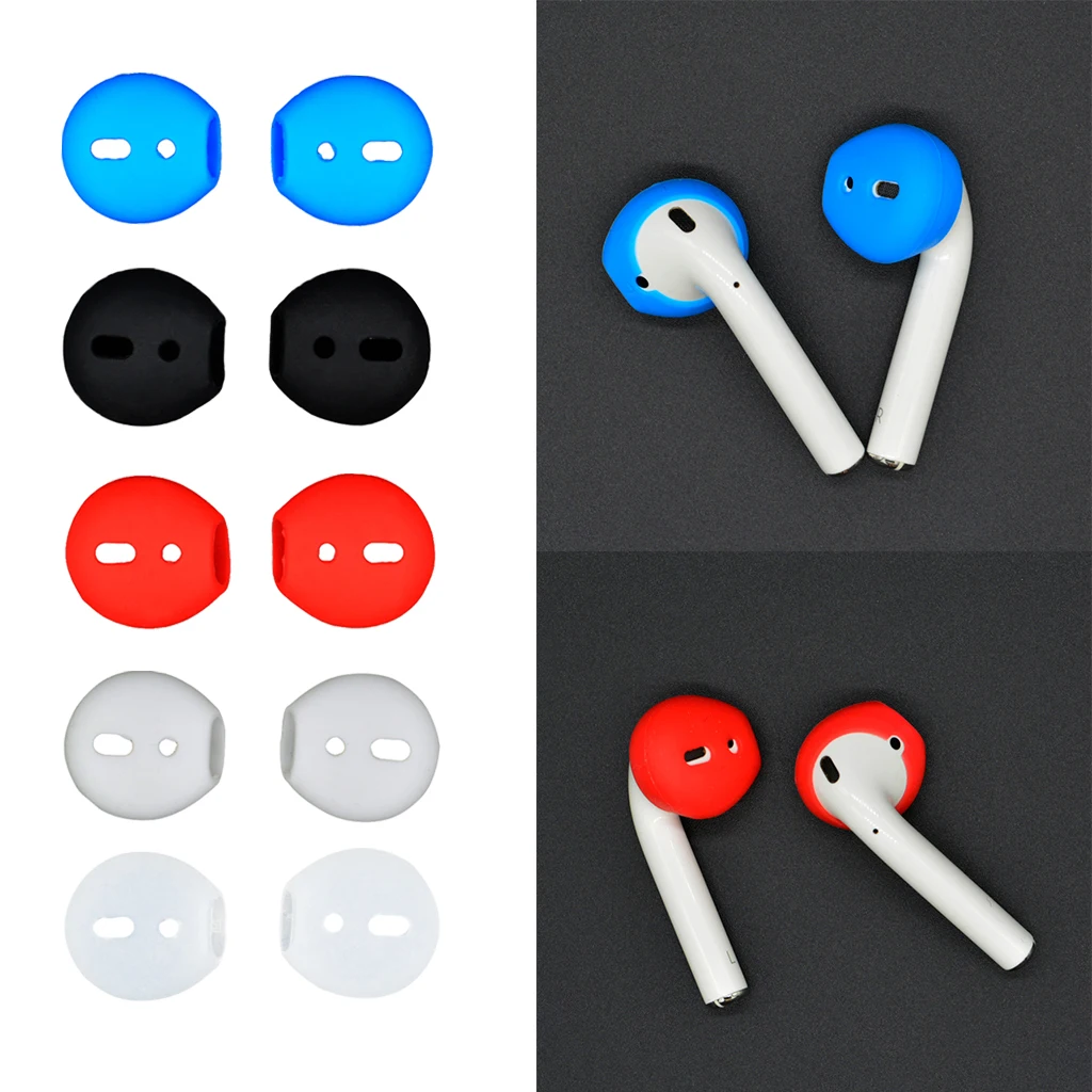 

New Fashion Soft Anti-Slip Silicone Ear Tips Earbud Ear Skin for Apple AirPods Earpods Replacement Earbuds Tips Best-selling