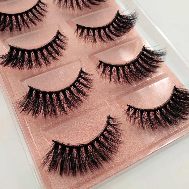 

SHIDISHANGPIN 5 pairs natrual 3d mink make up false eyelashes super soft 3d mink make up false lashes maquillage