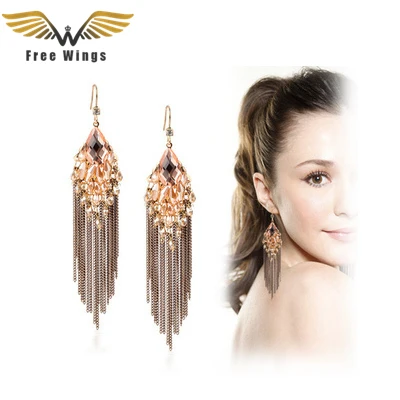 

Bohemian Earrings Dangle Big Long Earrings Exaggerated tassel earrings For Women Earings Fashion Jewelry 2017 Dropshipping B8